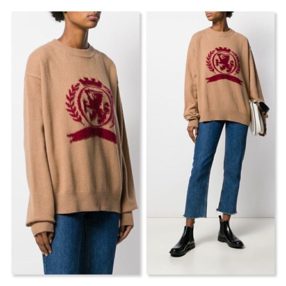 Hilfiger Collection Crest Knit Sweater sz Medium